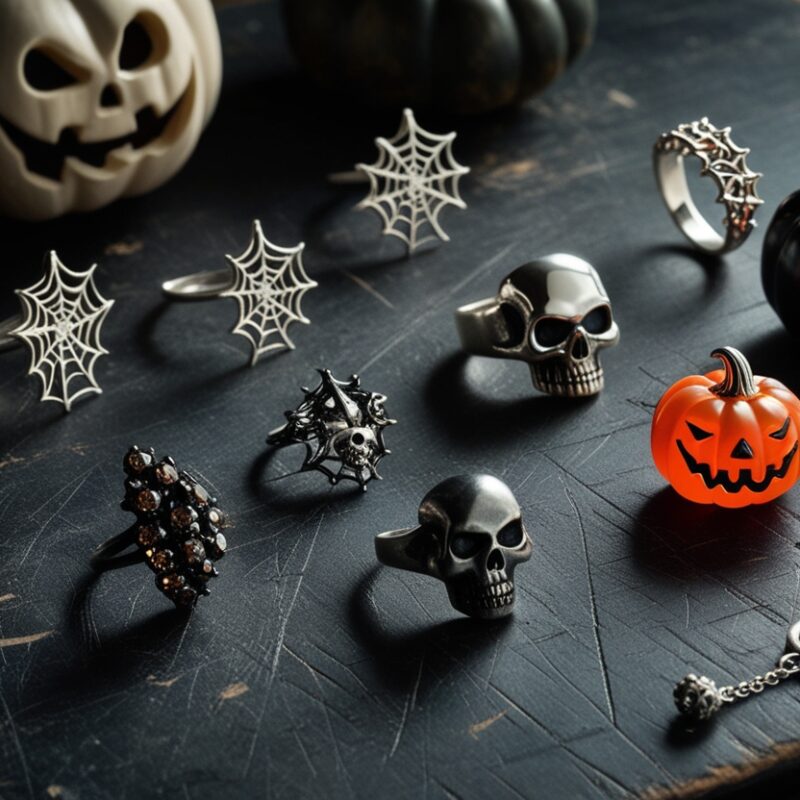 Ddreamer Jewelry Halloween Jewelry Inspired pieces eerie pieces on an old weared dark table10 Cool Halloween Jewelry Ideas & Make Yours at Our WorkshopsDdreamer Jewelry10 Cool Halloween Jewelry Ideas & Make Yours at Our Workshops